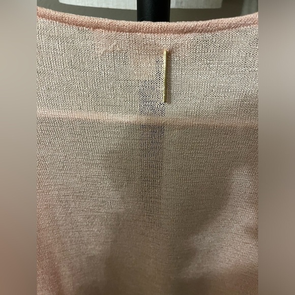 Michael Kors Open-Front Waterfall Salmon Business Casual Teacher Cardigan - Picture 6 of 6